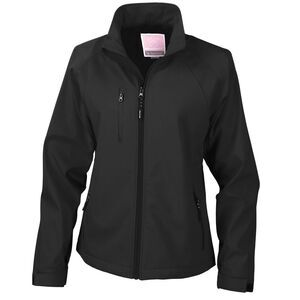 Result Womens/Ladies Soft Shell Jacket / Black
